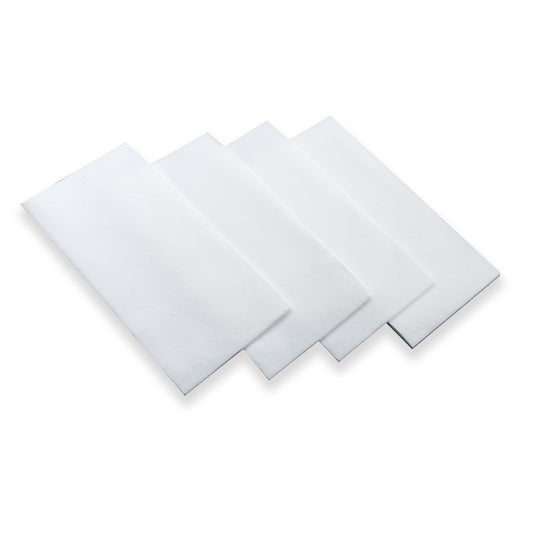 200 pc. White Disposable Linen-Feel Dinner Napkins / Guest towels