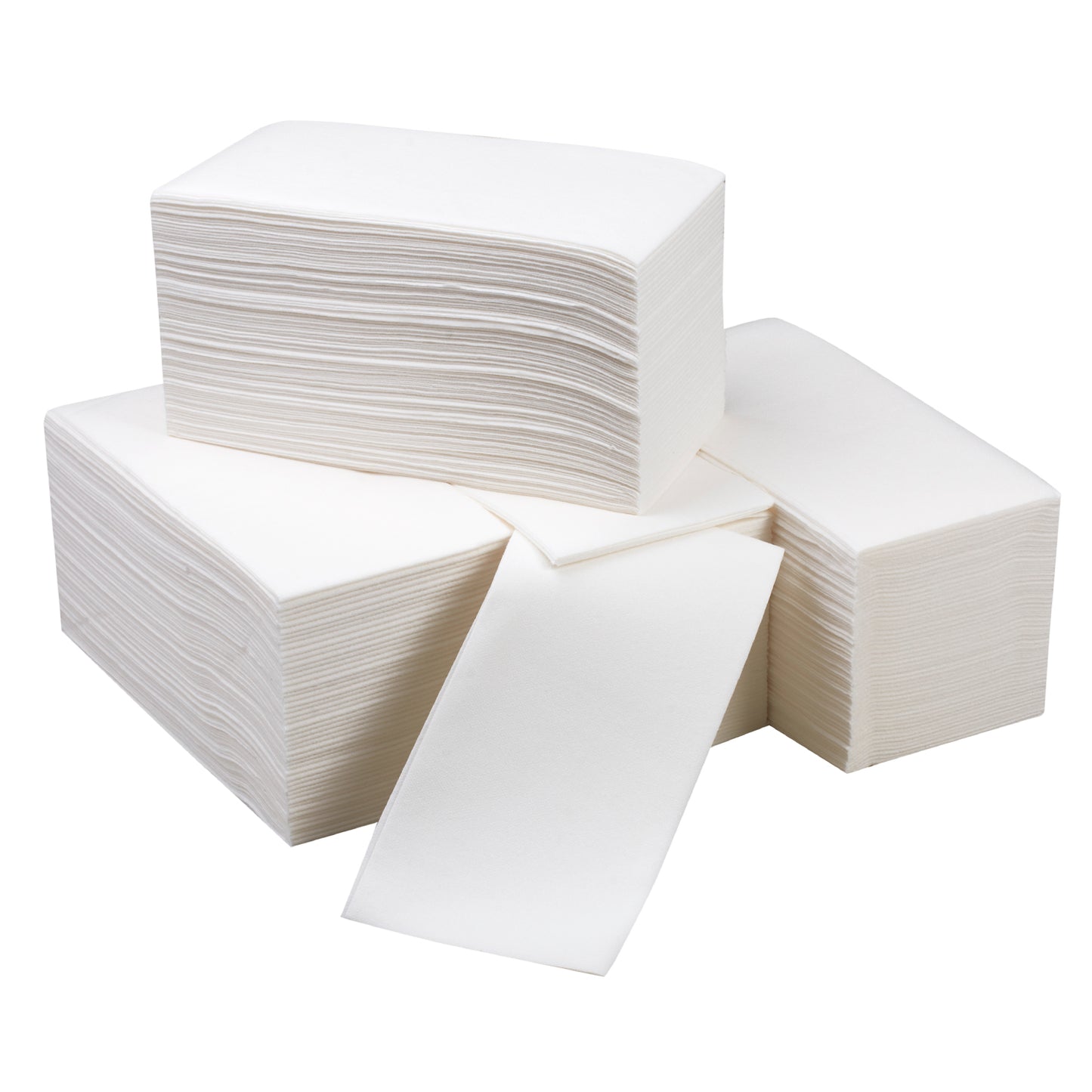 200 pc. White  Disposable Linen-Feel Dinner Napkins / Guest towels