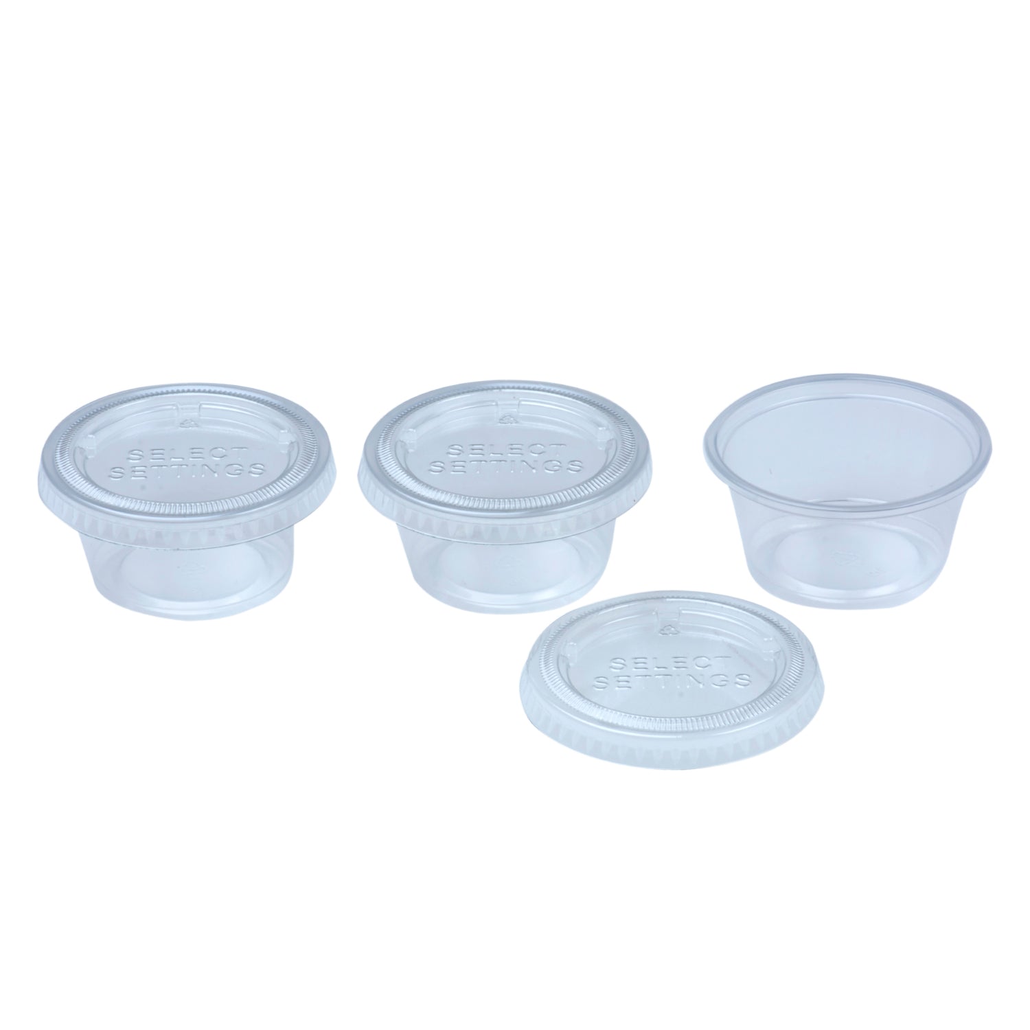 Condiment Cups container with Lids- 8 pk. 1 oz.Salad Dressing