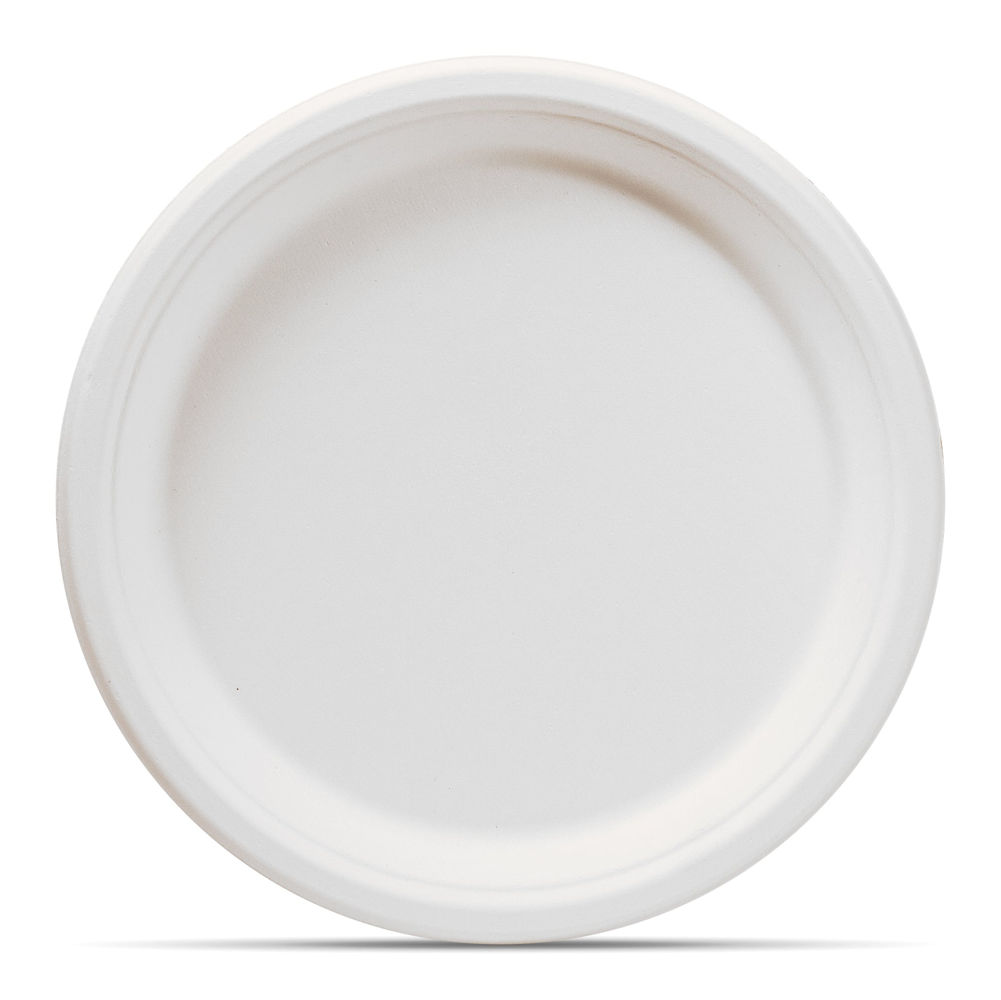 Paper Plate-Compostable White Plant-Based Platter-Go-Compost