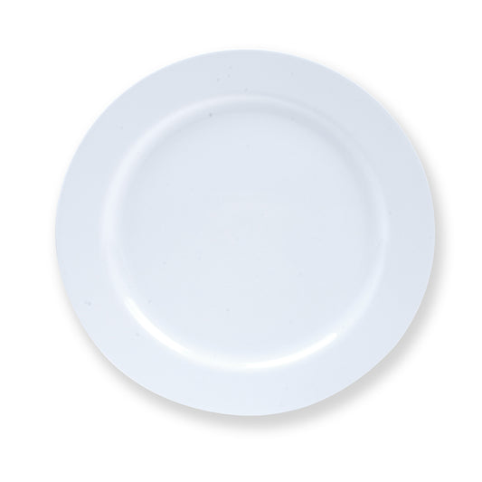 60 pc. White Round Plastic Plates: Sturdy and Disposable - 30 Dinner Plates and 30 Salad Plates